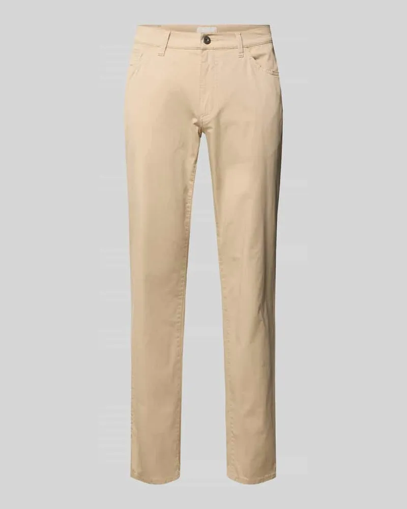 Brax Regular Fit Stoffhose mit Lyocell-Anteil Modell 'Cadiz Beige