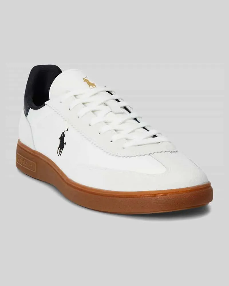 Ralph Lauren Sneaker aus echtem Leder Weiss