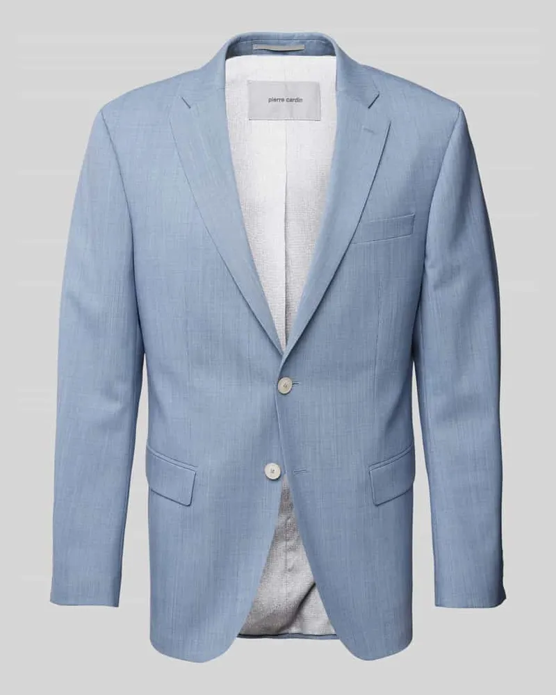 Pierre Cardin 2-Knopf-Sakko aus Schurwoll-Mix mit Pattentaschen Blau
