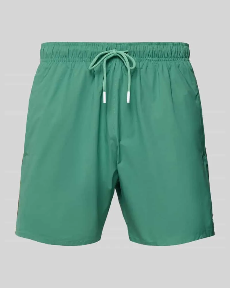 HUGO BOSS Badehose mit elastischem Bund Modell 'ICONIC Gruen