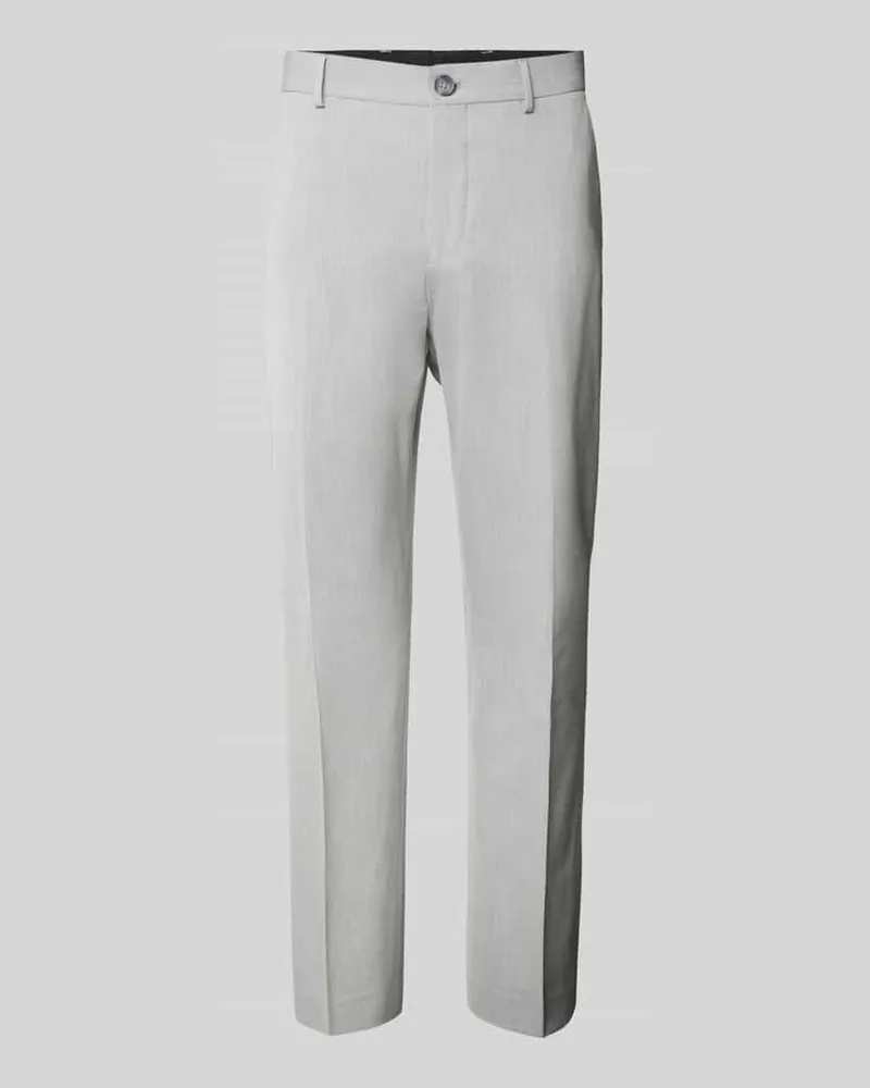 Selected Homme Slim Fit Anzughose mit Knopf- und Reißverschluss 