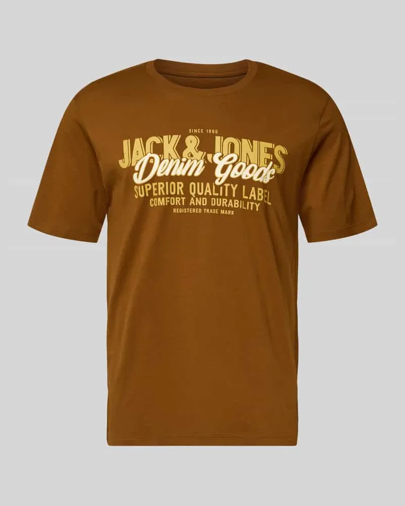 Jack & Jones T-Shirt mit Label-Print 