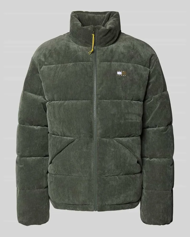 Tommy Hilfiger Relaxed Fit Steppjacke aus Cord Dunkelgruen