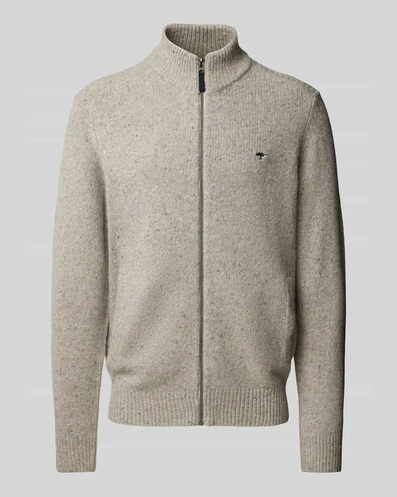 Fynch-Hatton Cardigan mit Logo-Stitching 