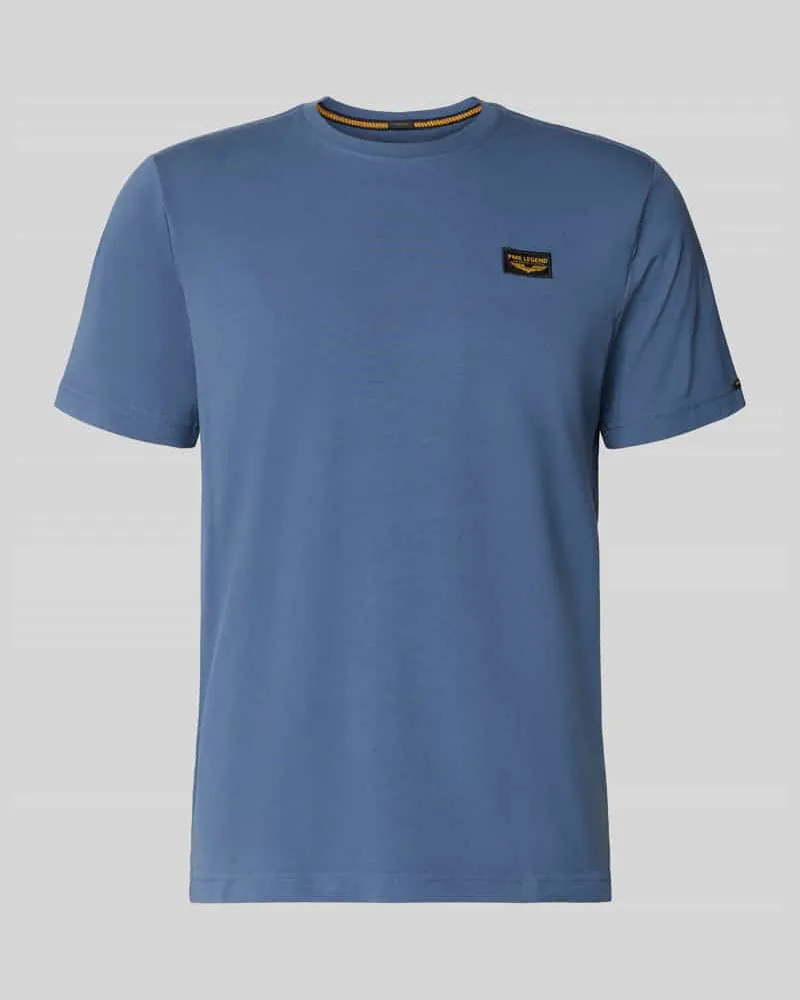 PME Legend T-Shirt mit Label-Detail Rauchblau