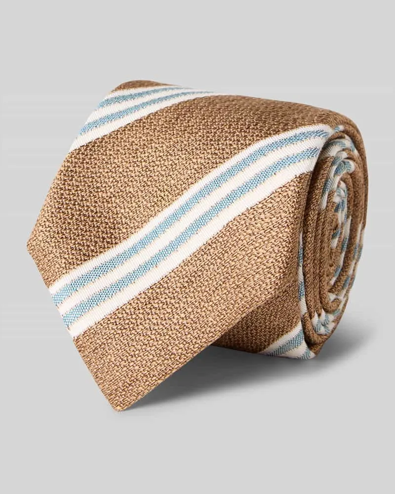 Altea Krawatte mit Label-Detail Modell 'Gange Taupe