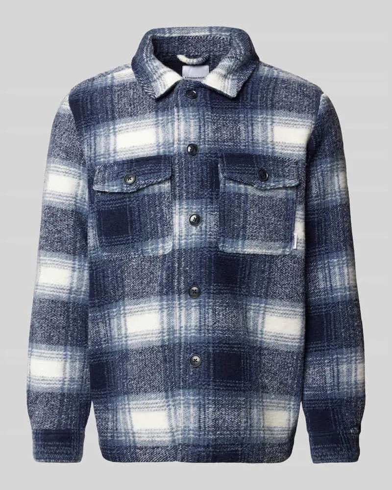 Lindbergh Hemdjacke mit Woll-Anteil Blau