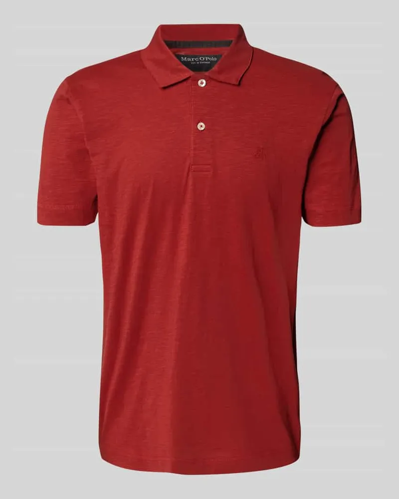 Marc O'Polo Regular Fit Poloshirt aus reiner Baumwolle Bordeaux
