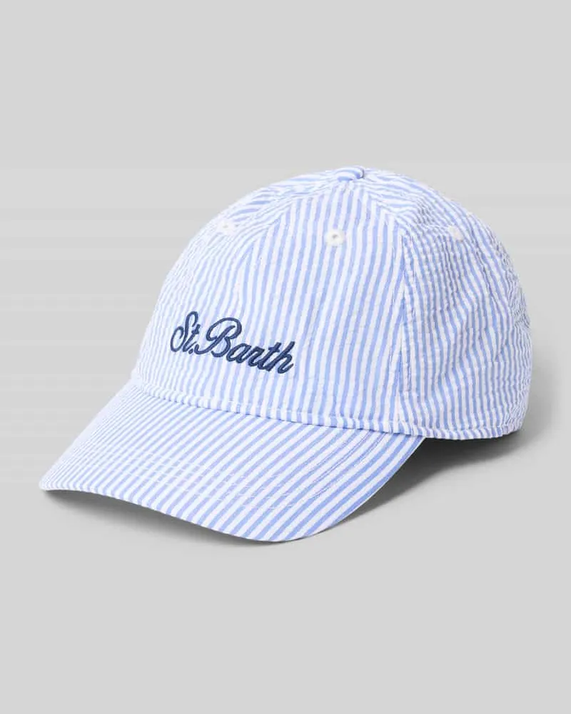 MC2 Saint Barth Basecap mit Label-Stitching Bleu