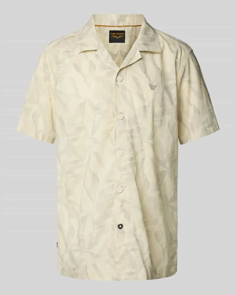 PME Legend Freizeithemd mit Knopfleiste Beige
