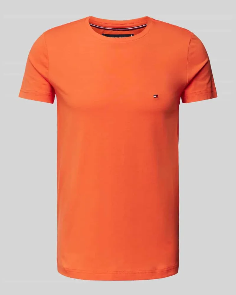 Tommy Hilfiger Slim Fit T-Shirt mit Logo-Stitching 