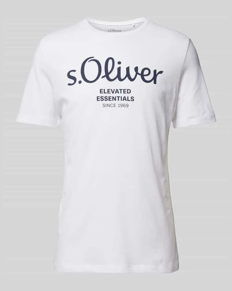 S.Oliver T-Shirt mit Label-Print 