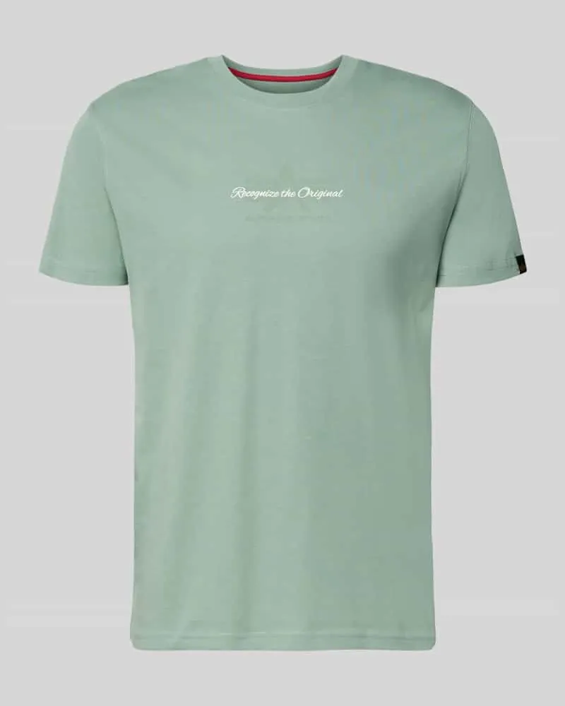Alpha Industries T-Shirt mit Label-Detail Lind