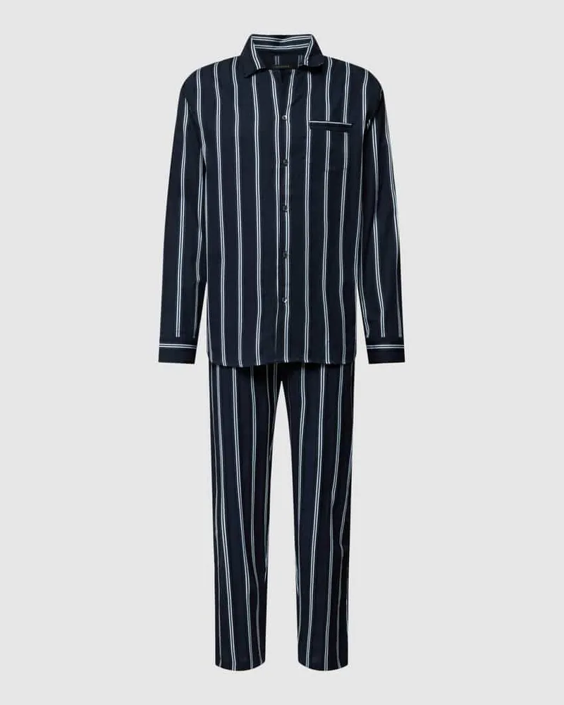 Schiesser Pyjama mit Streifenmuster 