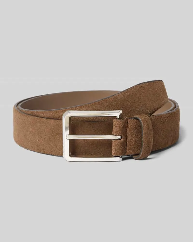 HUGO BOSS Gürtel aus echtem Rindsleder Modell 'CALEB Dunkelbraun