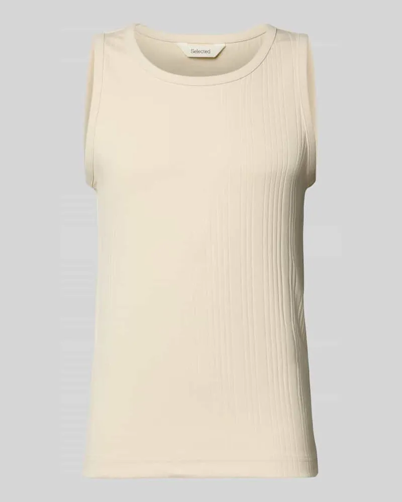 Selected Homme Regular Fit Tank Top aus Baumwoll-Mix Modell 'ANDRE Beige