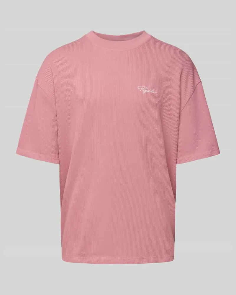 PEGADOR Oversized T-Shirt mit Label-Stitching Modell 'SIGNAR 