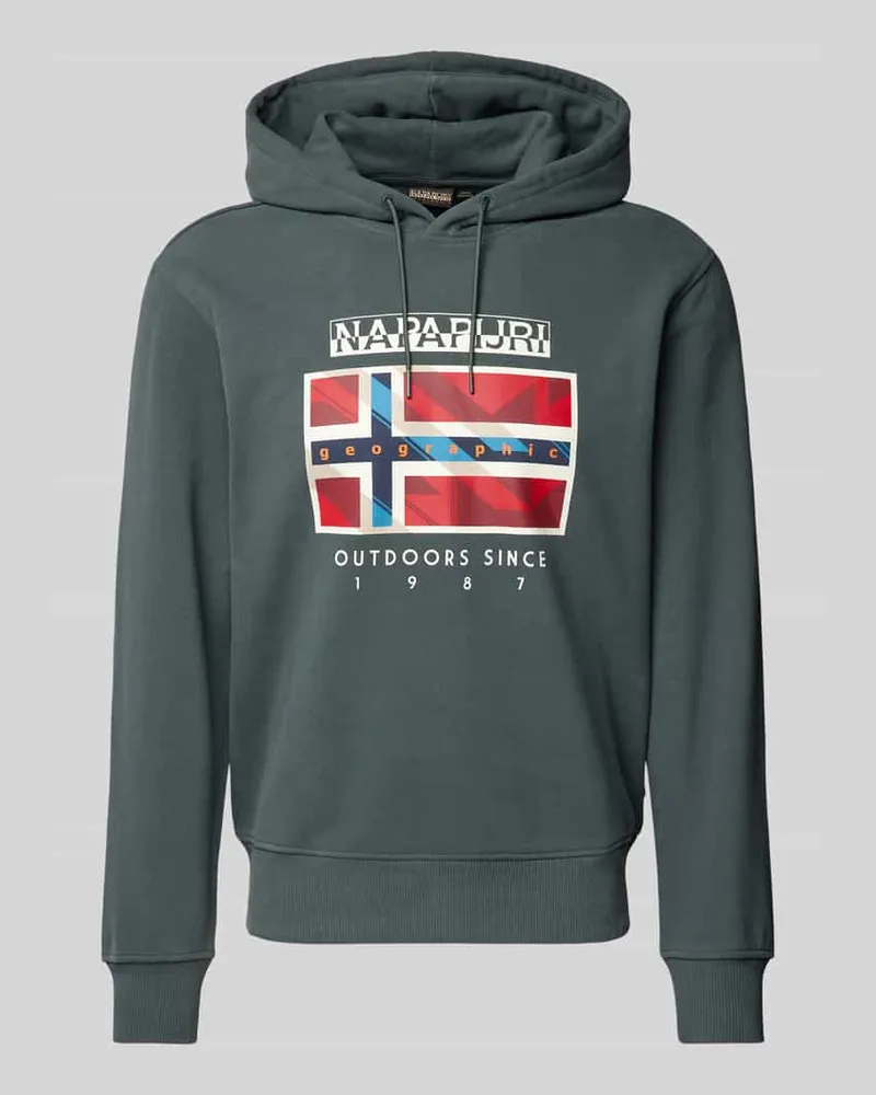 Napapijri Hoodie mit Label-Print Modell 'BIG FLAG 