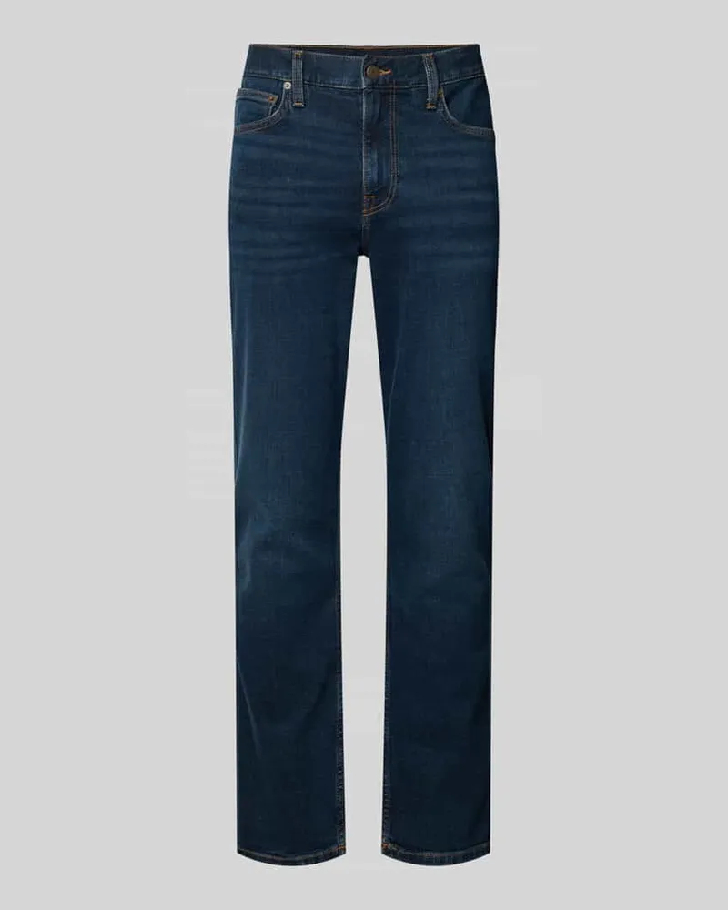 Tommy Hilfiger Straight Fit Jeans aus Baumwoll-Mix Modell 'DENTON Jeansblau