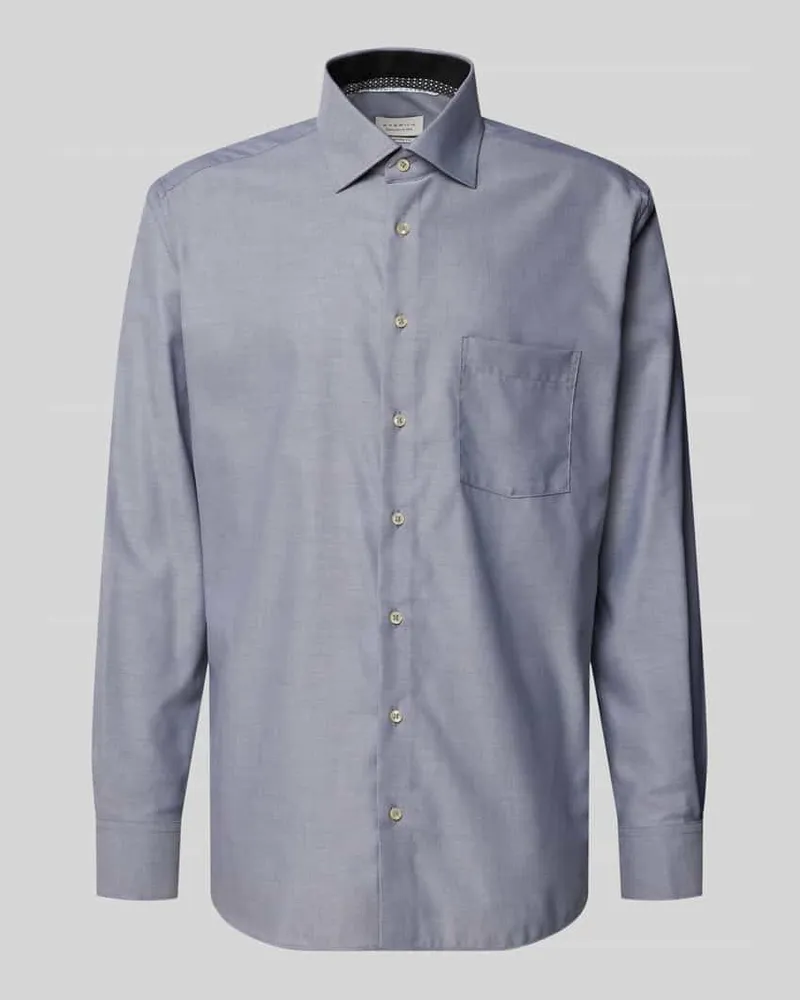 Eterna Regular Fit Businesshemd aus Baumwolle mit Kentkragen Anthrazit