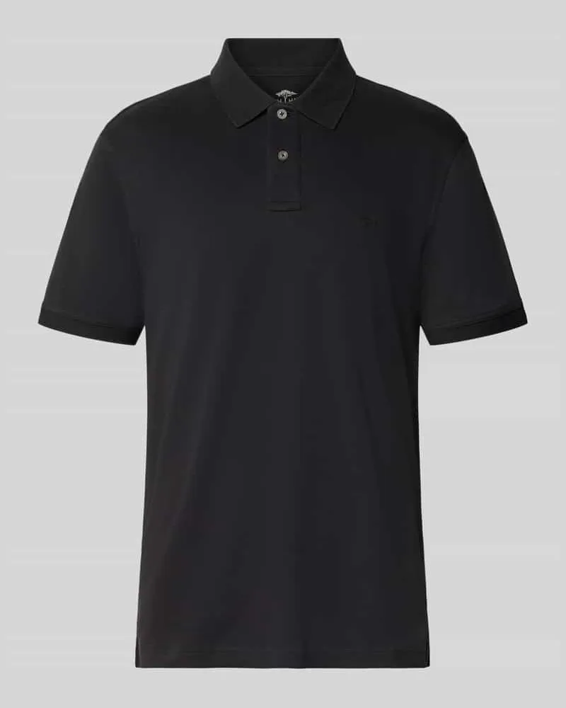Fynch-Hatton Regular Fit Poloshirt mit Logo-Stitching Black