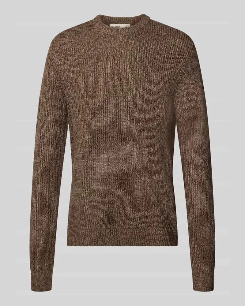 Only & Sons Pullover mit gerippten Abschlüssen Modell 'ONSJONAS Beige
