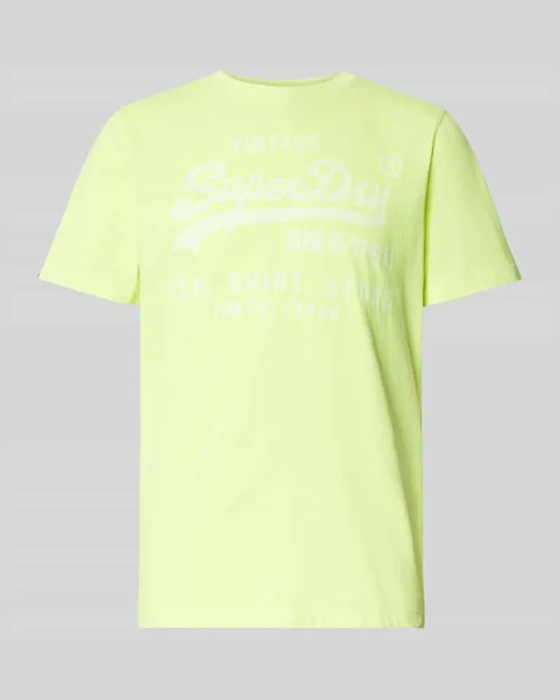 Superdry. T-Shirt mit Label-Print Modell 'Neon Neon