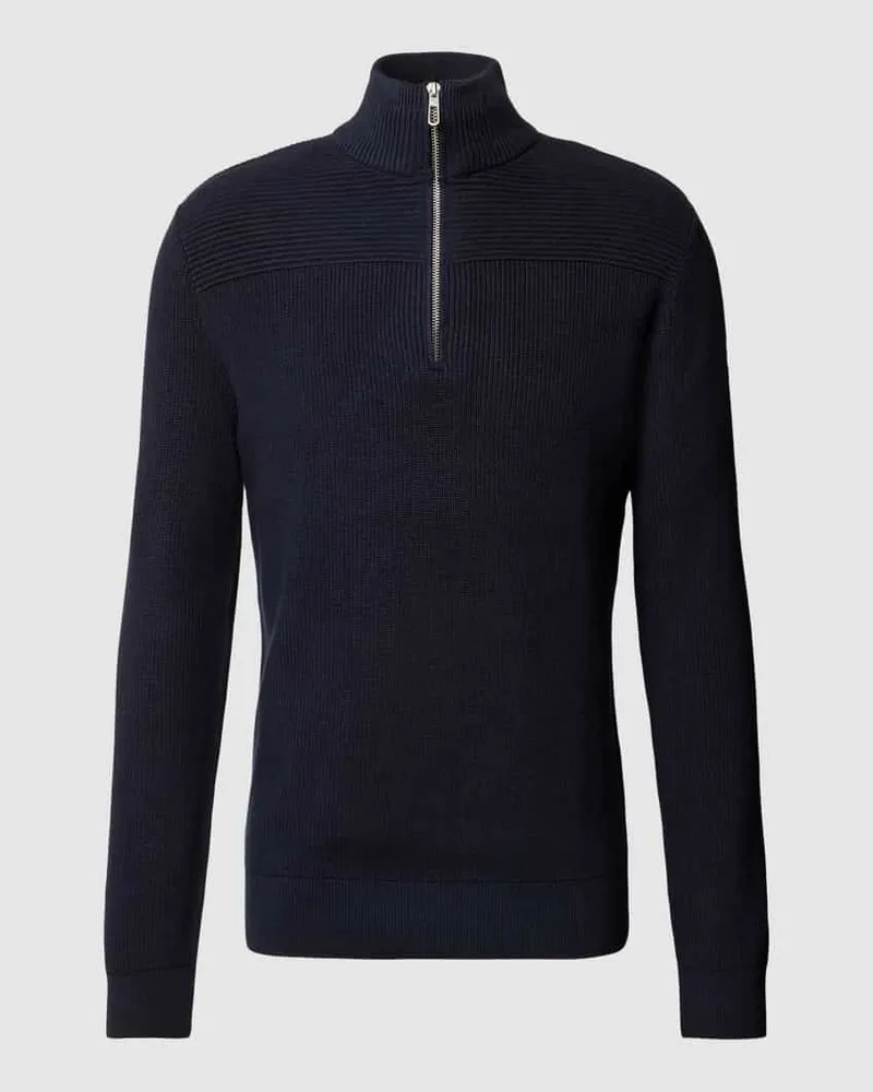 Tom Tailor Strickpullover mit kurzem Reißverschluss 