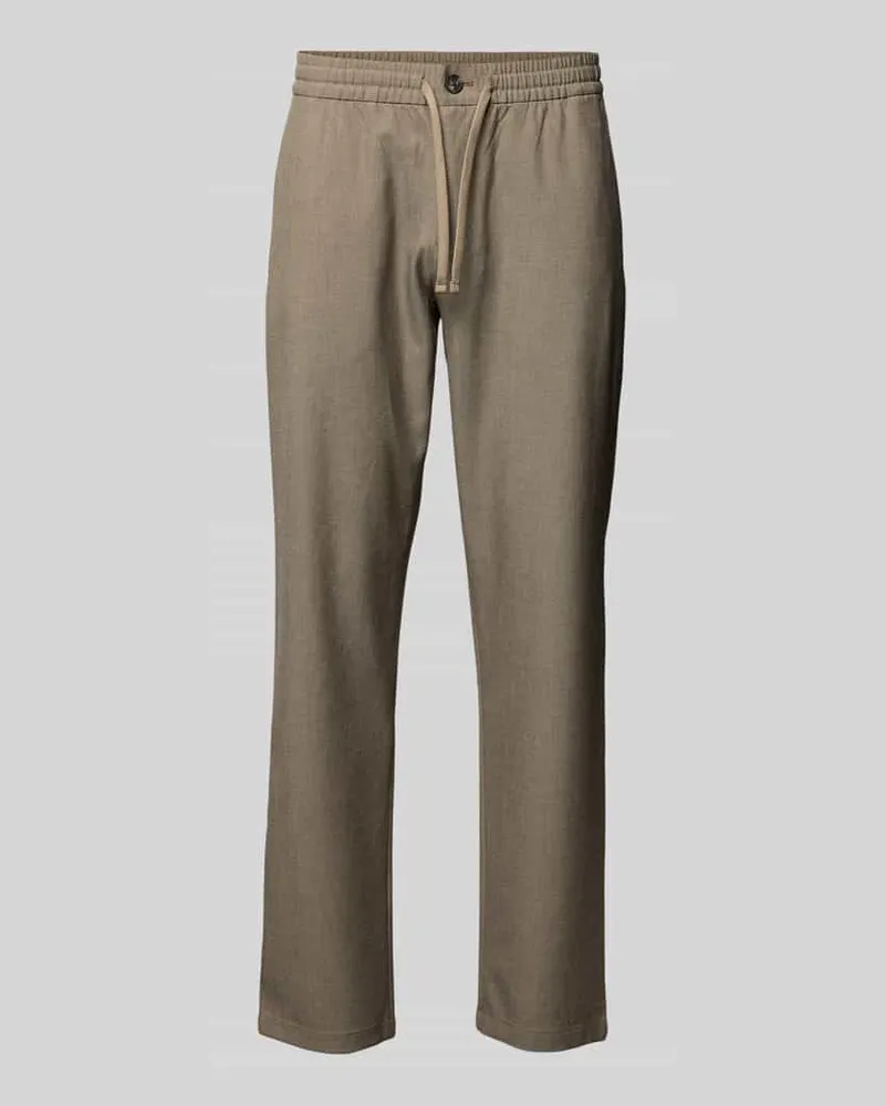 Selected Straight Leg Hose mit Viskose-Anteil Modell 'ROBERT Sand