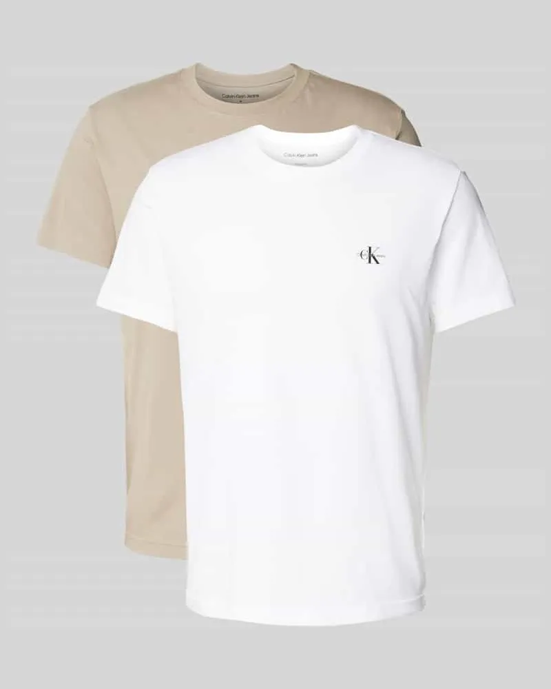 Calvin Klein Regular Fit T-Shirt aus reiner Baumwolle 