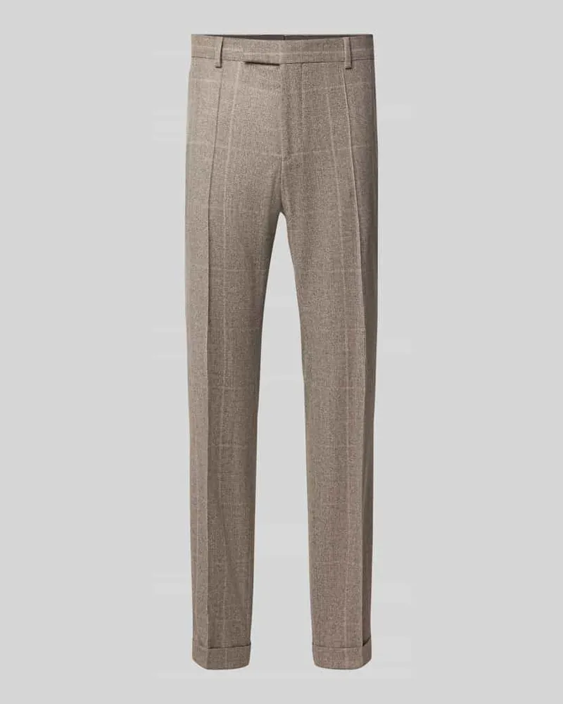 HUGO BOSS Slim Fit Anzughose aus reiner Schurwolle Modell 'C-Huge Beige