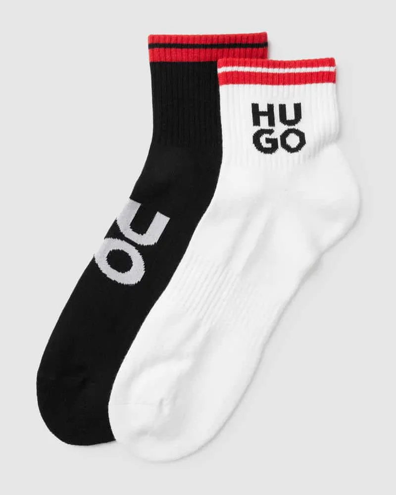 HUGO BOSS Socken mit Label-Detail im 2er-Pack Modell 'RIB LOGO 