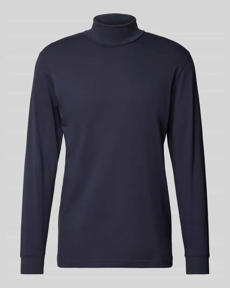 Ragman Longsleeve mit gerippten Abschlüssen Marine