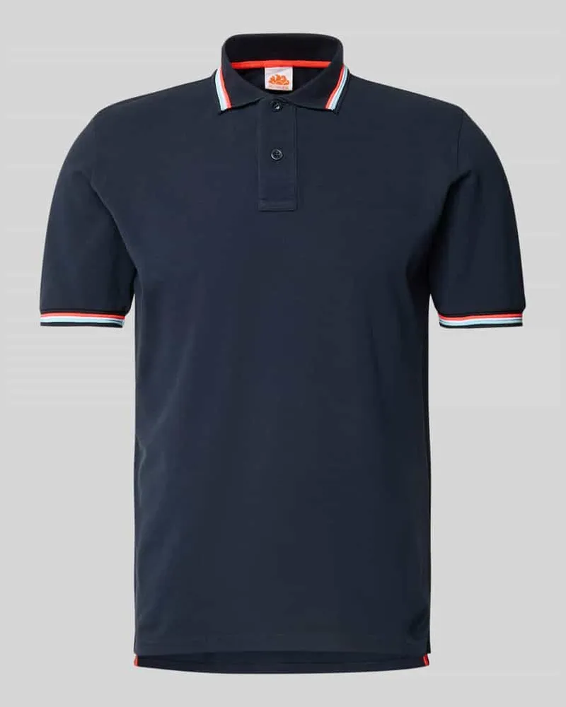 Sundek Poloshirt mit kurzer Knopfleiste Modell 'Brice Marine