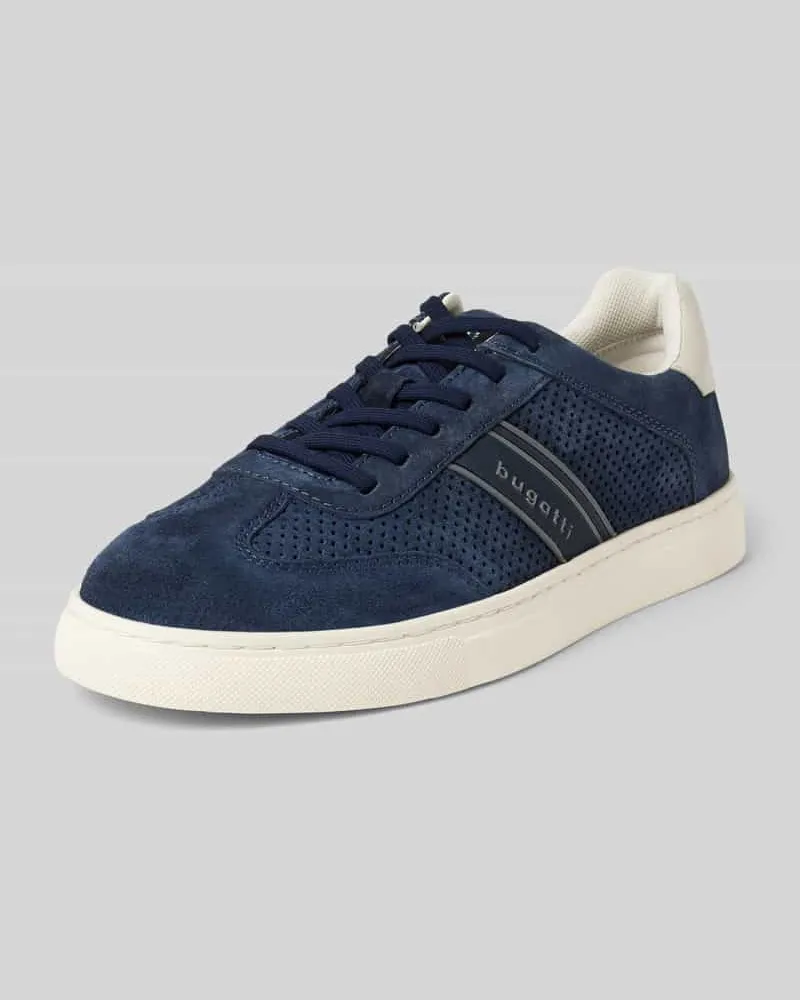 Bugatti Ledersneaker mit Label-Badge Modell 'Fido 