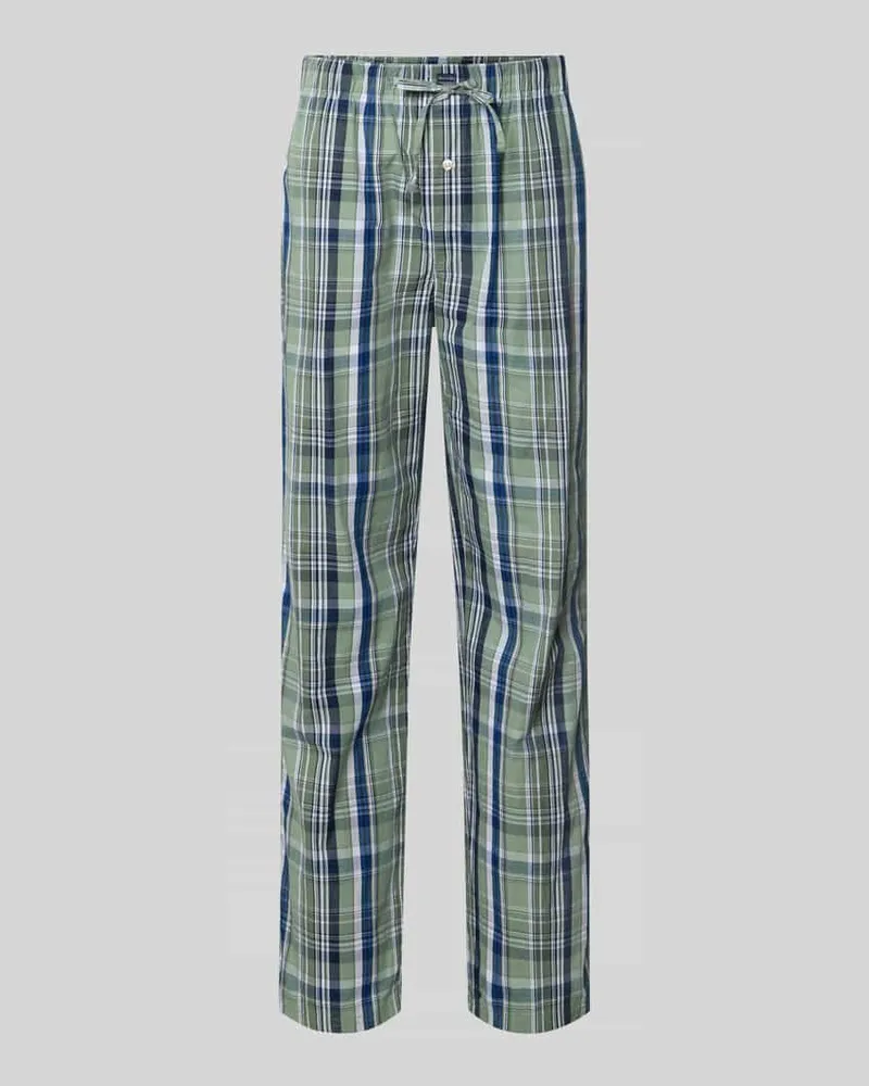 Christian Berg Pyjama-Hose aus reiner Baumwolle Schilf