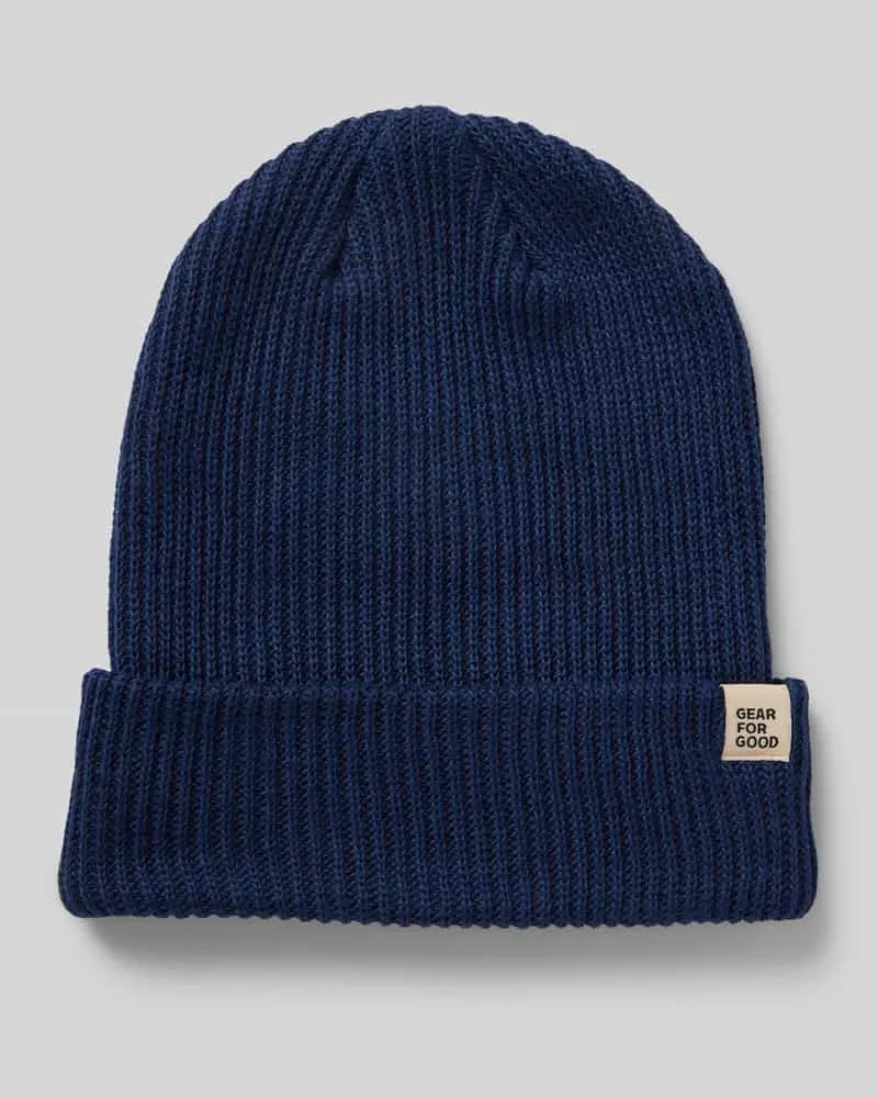 Cotopaxi Beanie mit Label-Detail Marine