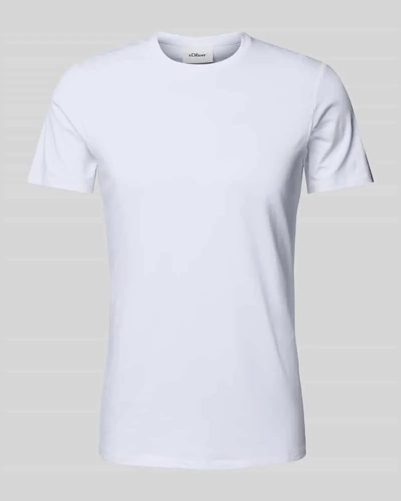 S.Oliver Regular Fit T-Shirt mit Rundhalsausschnitt 