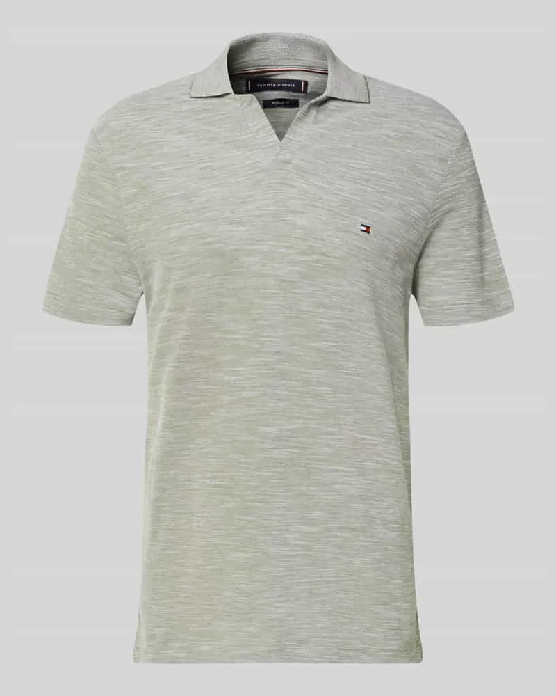 Tommy Hilfiger Regular Fit Poloshirt aus reiner Baumwolle Gruen