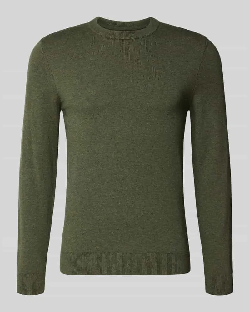 McNeal Strickpullover aus Baumwoll-Kaschmir-Mix mit Rundhalsausschnitt Khaki