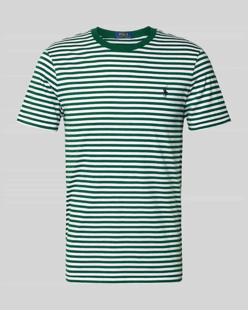 Ralph Lauren Regular Fit T-Shirt aus reiner Baumwolle Hellgruen
