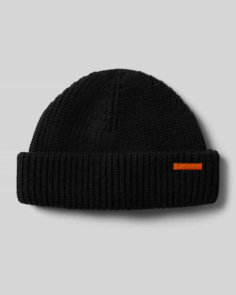 Barbour Beanie mit Woll-Anteil Modell 'MOSELY Black