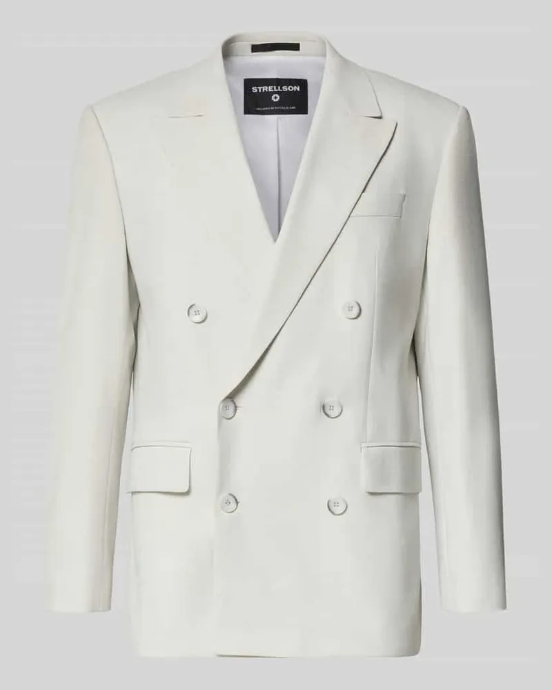 Strellson Slim Fit Sakko mit Woll-Anteil Modell 'Ashton5 Offwhite