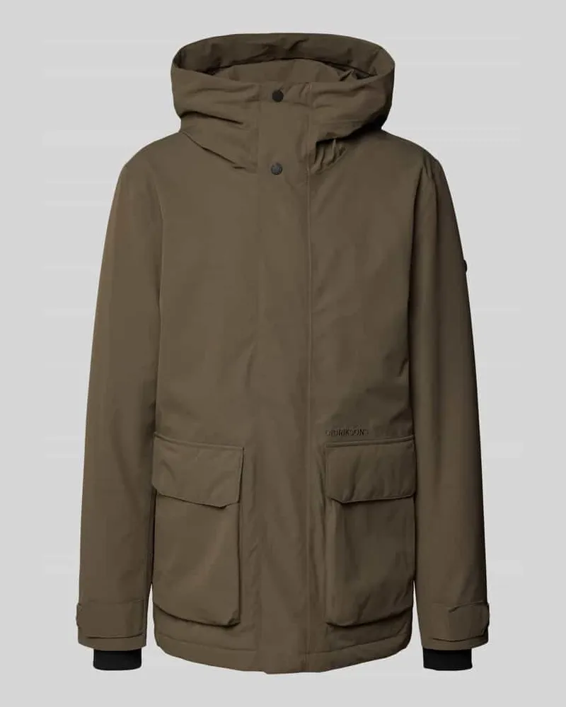 Didriksons 1913 Jacke mit Pattentaschen Modell 'LIAM Dunkelbraun