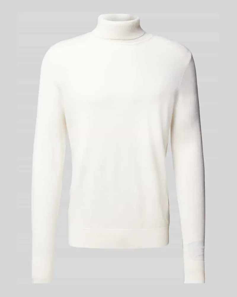 Christian Berg Wollpullover mit Rollkragen und Kaschmir-Anteil 
