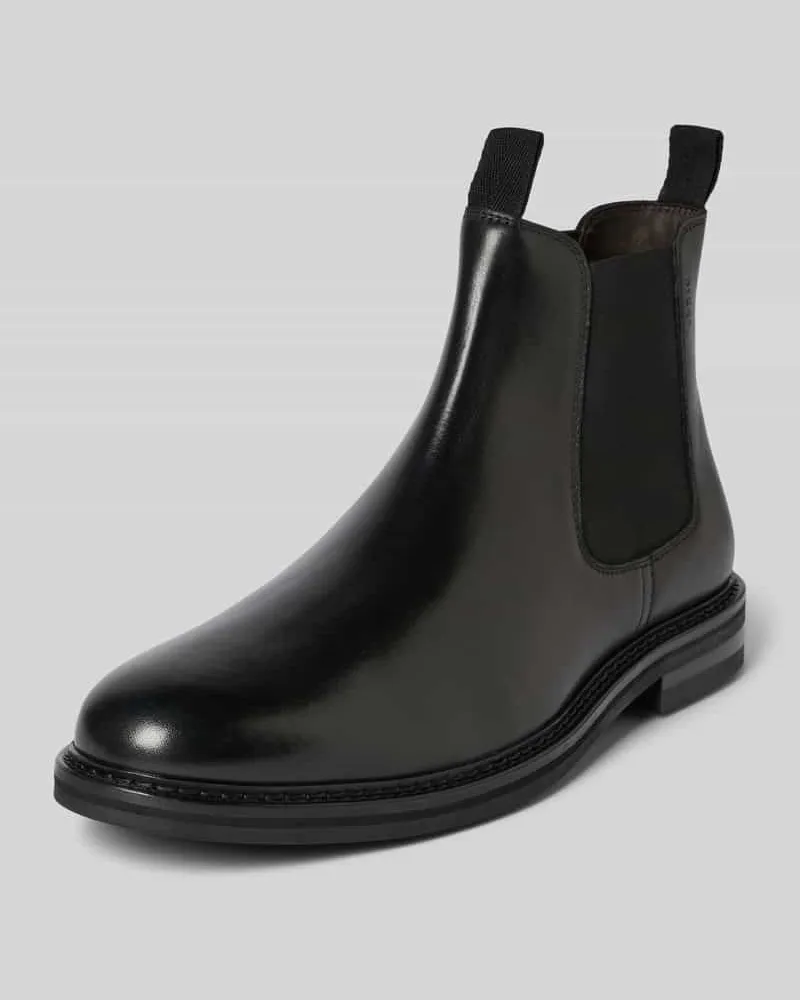 Digel Chelseas aus Leder mit elastischen Einsätzen Modell 'Santosh Black