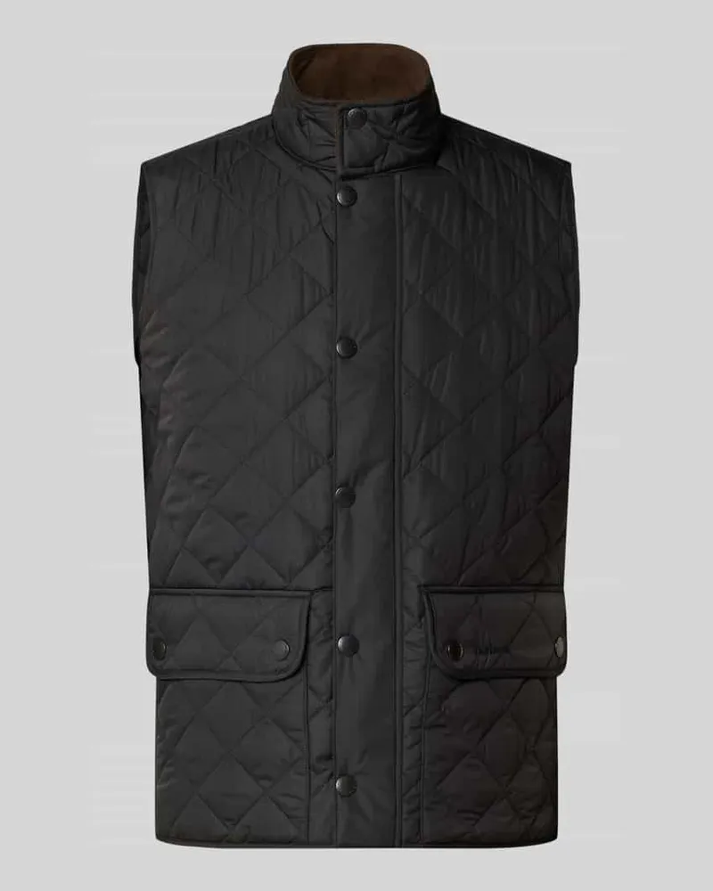 Barbour Slim Fit Weste mit Logo-Stitching Modell 'NEW LOWERDALE Black