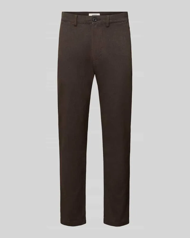 Selected Slim Fit Chino aus Baumwoll-Mix Model 'MILES Dunkelbraun