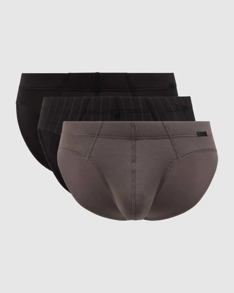 Jockey Slip mit Stretch-Anteil im 3er-Pack Anthrazit