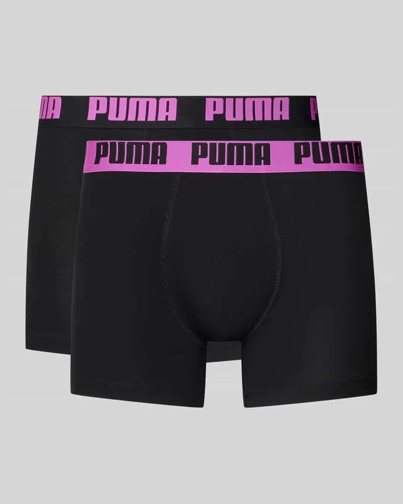 Puma Trunks aus Baumwoll-Mix im 2er-Pack Black